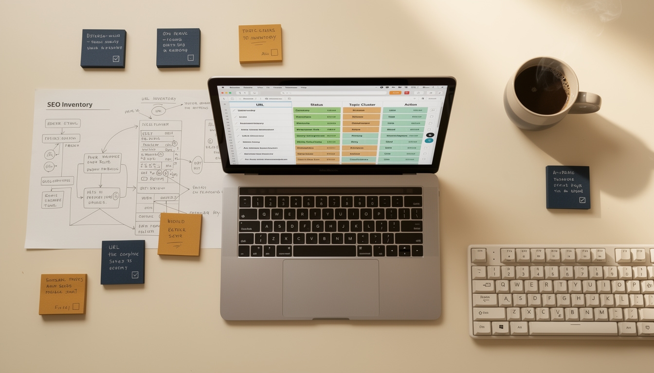 Proceso de auditoría de contenido web con análisis de estructura